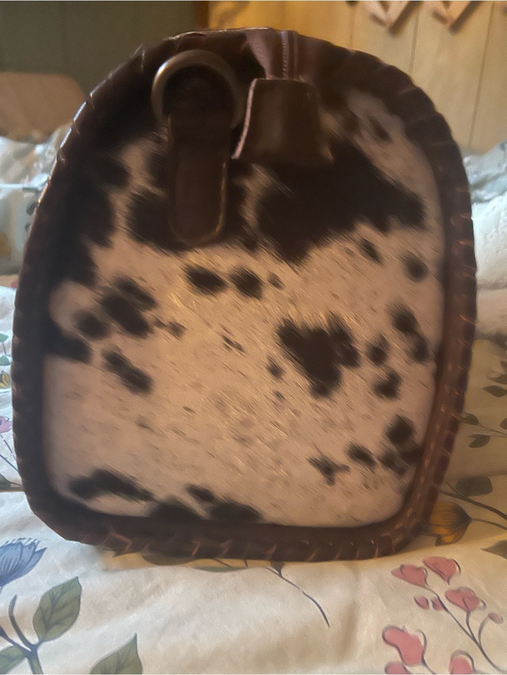 Cowhide Satchel Handbag in Black and White - Unbranded - Picture 3 of 10